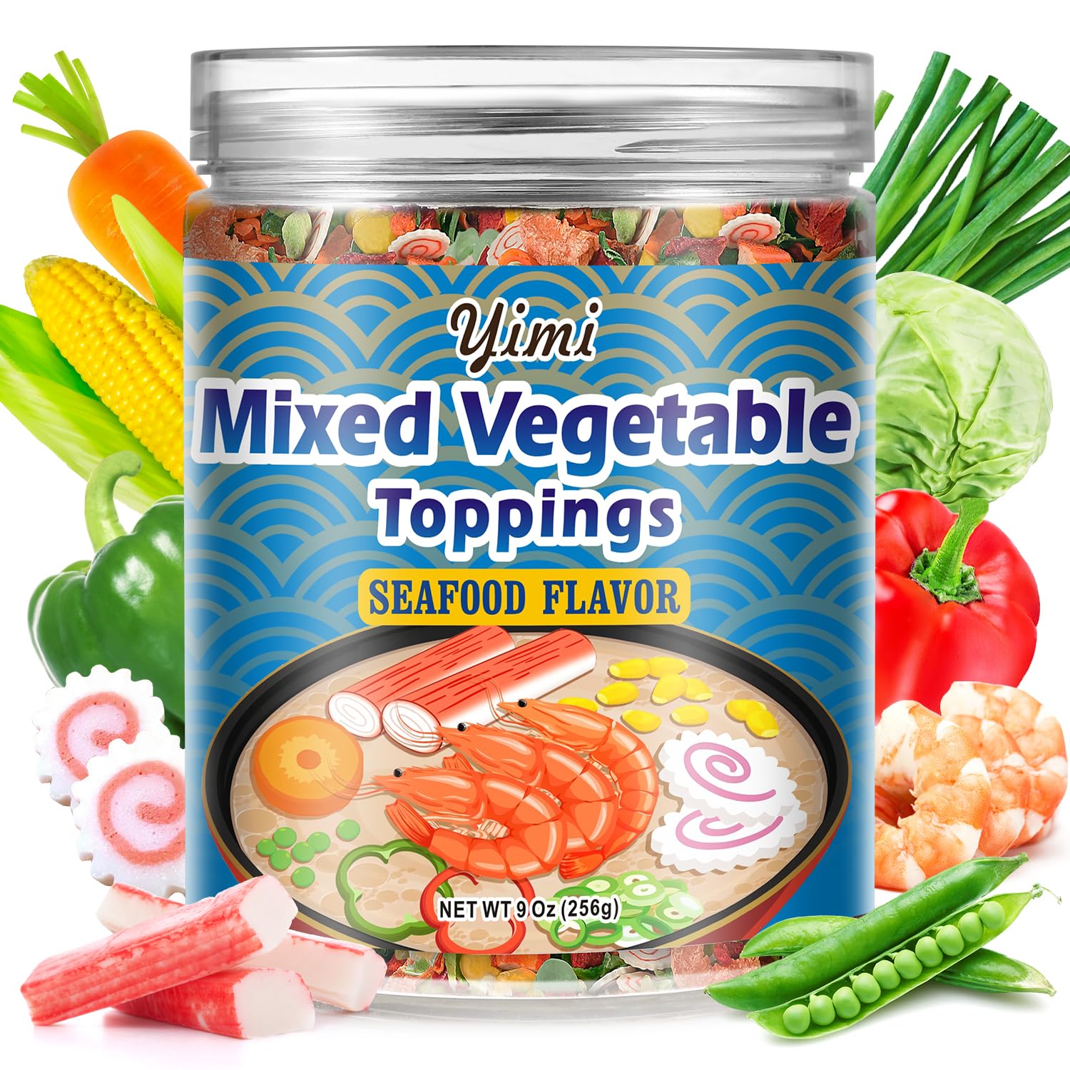 Amazon.com : Yimi Seafood Ramen Toppings Mix, Instant Dried Veggie